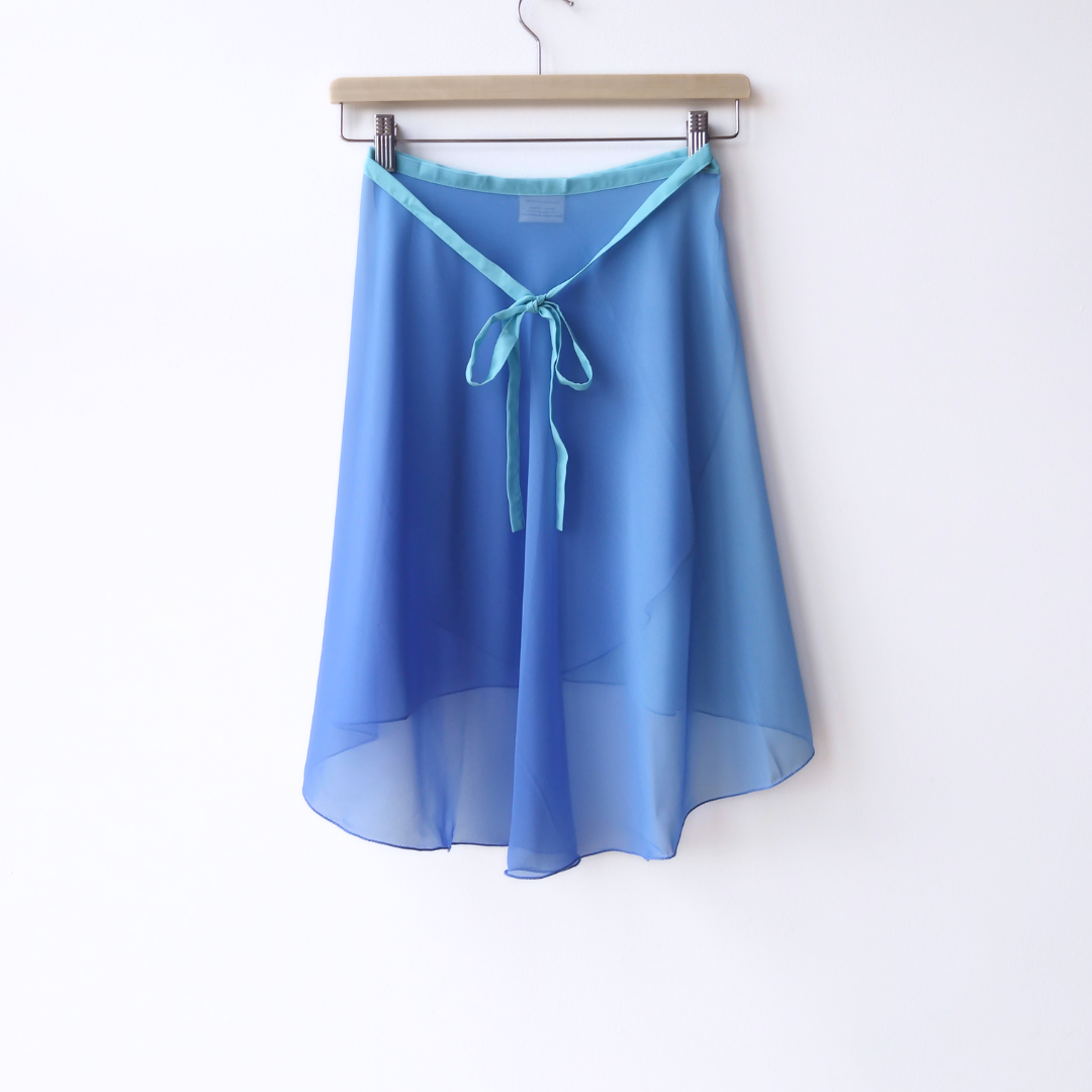 Gradience Wrap Skirt - Aqua