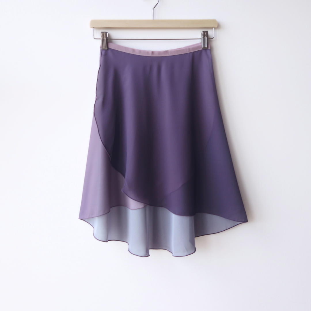Gradience Wrap Skirt - Mauve