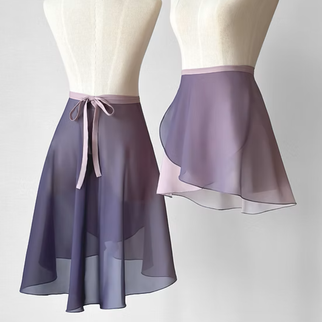 Gradience Wrap Skirt - Mauve