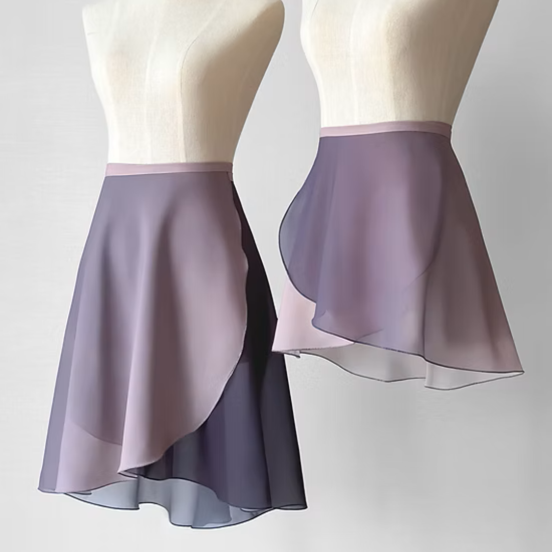 Gradience Wrap Skirt - Mauve